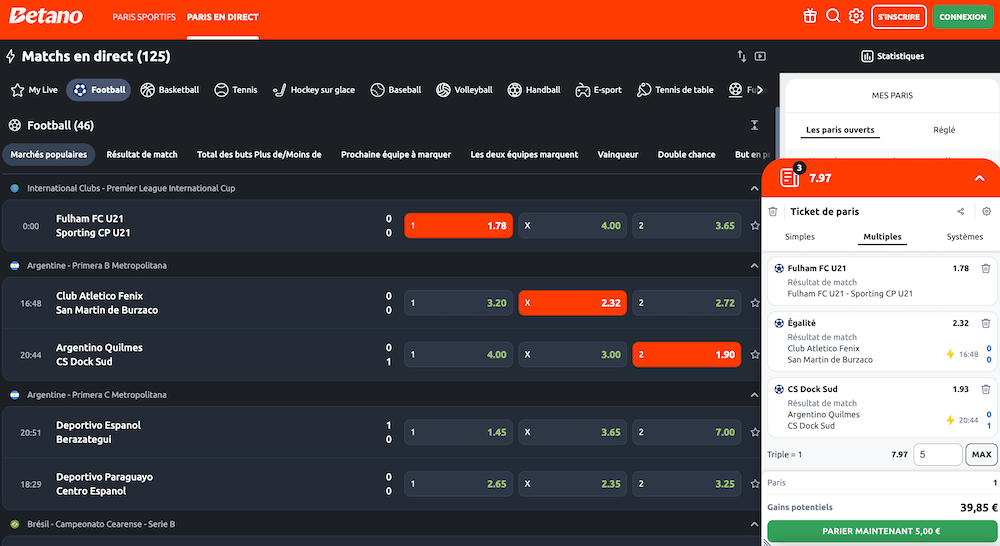 Betano sports live