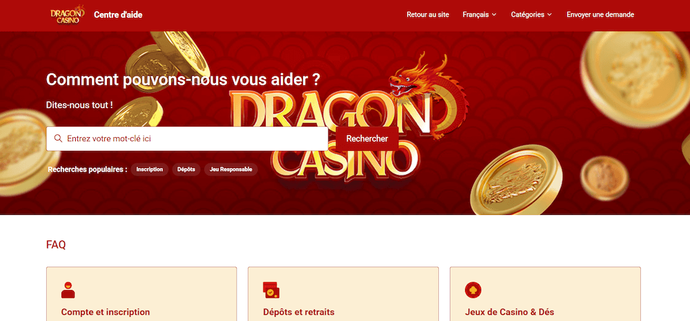 Dragon Casino service à la clientèle