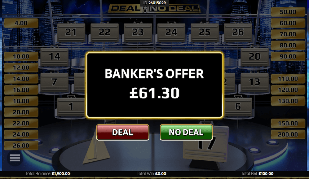 Deal or no deal
