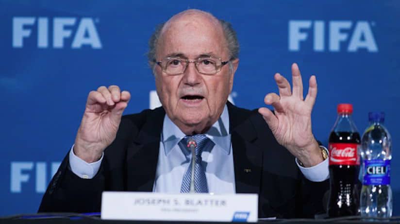 Joseph Blatter als voorzitter van FIFA