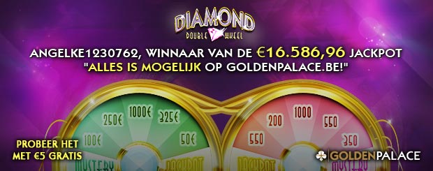 Winnaar in Diamond Double Wheel bij Golden Palace