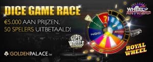 Tot € 1.250 extra prijzengeld in Dice Game Race bij Golden Palace