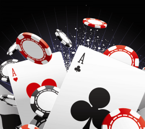 Casino speelgeld en kaarten
