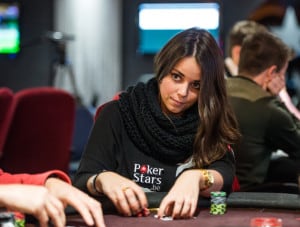 Charlotte Van Brabander aan de PokerStars pokertafel