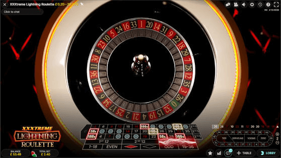 XXXtreme Lightning Roulette